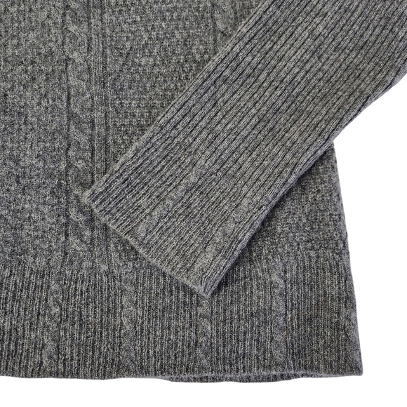 THE TERRITORY AHEAD Grey 100% Cashmere Cowl Neck Sweater size s - Picture 6 of 11